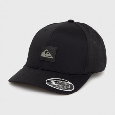 Quiksilver șapcă culoarea negru, neted