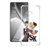 Husa antisoc pentru realme gt 6 / gt 6t, airbag pro, clear, risk taker