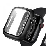 Husa Anank Screen Guard pentru Apple Watch Series 7 45mm, Neagra