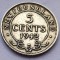 390. Moneda Newfoundland 5 cents 1942 (tiraj 298.348 buc)(Argint 0.925)