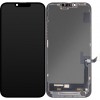Display cu Touchscreen JK pentru Apple iPhone 14 Plus, cu Rama, Versiune LCD In-Cell, Negru