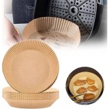Set 50 hartii de copt pentru Air Fryer, cuptor si tigaie, 16,5 cm