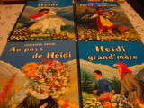 Johanna Spyri - Heidi - set 4 carti - in franceza -1958, Alta editura