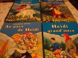 Johanna Spyri - Heidi - set 4 carti - in franceza -1958