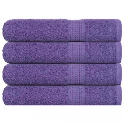 vidaXL Prosoape pentru saună 4 buc Violet 360 g/m&amp;sup2; 100% bumbac foto
