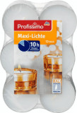 Profissimo Lum&acirc;nări pastilă maxi, timp de ardere 10H, 12 buc