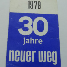 M3 C31 4 - 1979 - Calendar de buzunar - reclama Neuer Weg