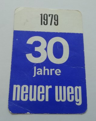 C9 4 - 1979 - Calendar de buzunar - reclama Neuer Weg foto