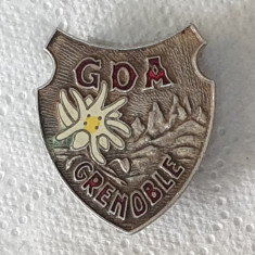 Insigna FLOARE DE COLŢ - Alpinism - Turism - Drumeţie - SUPERBĂ