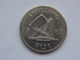 Moneda Fiji Shilling 1965, Oceania, Colectie Numismatica