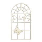 Decoratiune fereastra din metal antik white TZ-57