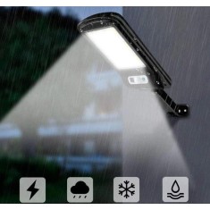 Set 5 Lampi solare LED, 40W, cu panou solar, 160 LED COB, senzor de miscare, 3 moduri de iluminare, telecomanda, BZRSH