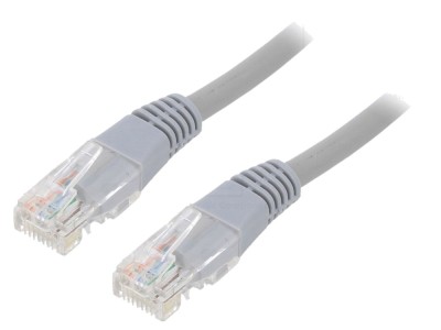 Cablul Patch U/UTP Cat 5e 20m Gri foto