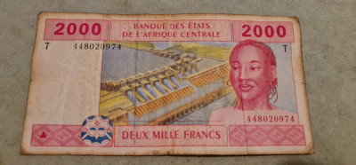 Congo - 2000 francs 2002. foto