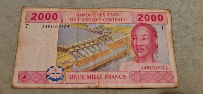 Congo - 2000 francs 2002.