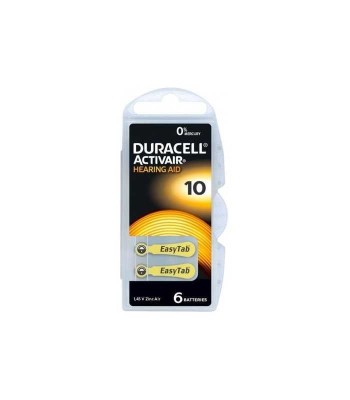 Baterii 10 ZA10 PR70 DURACELL auditive 1.45V ZINC-AIR 6buc foto