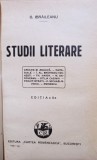 G. Ibraileanu - Studii literare, editia a II-a (Editia: 1931)