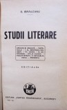 G. Ibraileanu - Studii literare, editia a II-a (editia 1931)