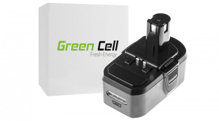 Green Cell K&eacute;ziszersz&aacute;m akkumul&aacute;tor Ryobi ONE+ P1100 P200 P300 P400 P500 P600 P700 18V 5000mAh