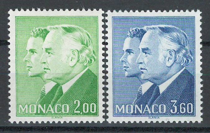 Monaco 1987 Mi 1818/19 MNH - Prințul Rainier al III-lea și Prințul Albert