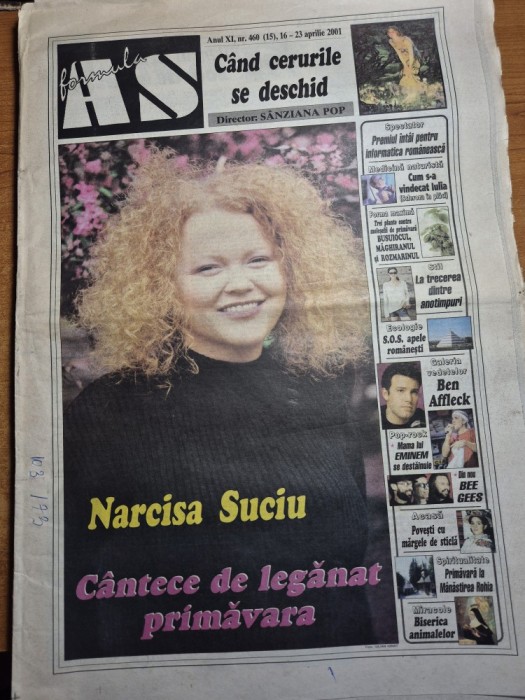 ziarul formula as 16 - 23 aprilie 2001 - narcisa suciu , formatia vita de vie ,