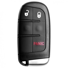 Carcasa Cheie Auto Techstar&reg; compatibila cu Chrysler, Dodge, Jeep, Fiat, 3 Butoane, Cu Lama, Pini Baterie