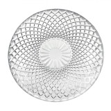 Farfurie Desert, Model Diamond, Sticlă Transparentă, Diametru 15 cm, Oem