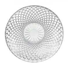 Farfurie Desert, Model Diamond, Sticlă Transparentă, Diametru 15 cm
