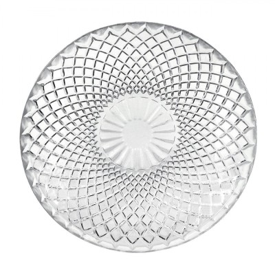 Farfurie Desert, Model Diamond, Sticlă Transparentă, Diametru 15 cm foto