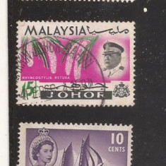ML1 - MALAEZIA - 5 timbre diferite , stampilate , uzate