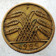 1.509 GERMANIA WEIMAR 5 REICHSPFENNIG 1925 F RARA