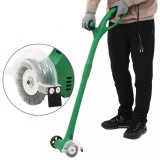 Perie electrica buruieni Gossi, 140W, verde, 10cm diametru, perie nylon &amp; metal inclusa. Curatare rosturi, muschi
