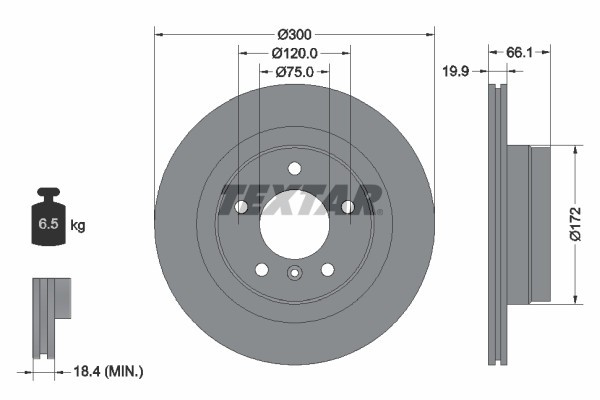TEXTAR 92133003 PRO Disc frana
