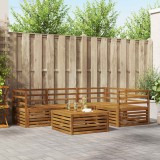 vidaXL Set de canapele de exterior 5 pcs natural Lemn Solid de Acacia 3373399