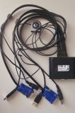 Switch KVM Aten CS22U, 2 Porturi USB, Rezolutie 2048x1536, Cablu 0.9m, Compatibil Windows, Mac, Linux
