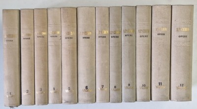 OPERE , VOLUMELE I - XII de A .P. CEHOV , 1954 - 1963 *EDITIE CARTONATA , *LIPSA SUPRACOPERTA foto