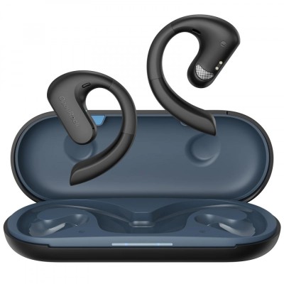 Casca OneOdio wireless, tip butoni - TWS, utilizare smartphone, conectare prin Bluetooth 5.3 , difuzor 16.2 mm, negru, &amp;quot;OpenRock-S-Black&amp;quot; (timbru verd foto