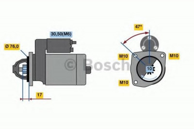 Starter FORD TOURNEO CONNECT (2002 - 2016) BOSCH 0 986 022 840 foto