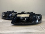 Far faruri Audi A4 B6 look negru cu lupa NOU