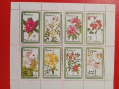GUINEA ECUATORIALĂ, FLORA - BLOC MNH foto