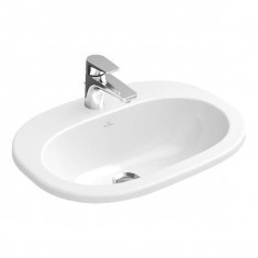 Lavoar incastrat Villeroy & Boch, O.Novo, oval, 56 cm, alb alpin