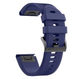 Curea silicon compatibila Garmin Fenix 8, 51mm, Solar, 26mm, Granite Blue