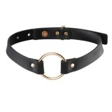 Bijoux Maze-Maze Choker Guler Negru-Poliuretan