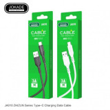 Cablu de date, JOKADE JA010, ZHIZUN Series, USB - USB Type C, 3A, 1m, Negru, Blister