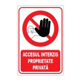Indicator Accesul Interzis - Proprietate Privată