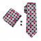 Set cravata + batista + butoni matase naturala model rose 1399