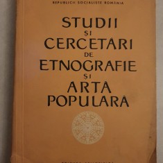 Muzeul de arta populara - Studii si cercetari de etnografie si arta populara