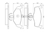 Set placute frana,frana disc SEAT IBIZA III (6K1) (1999 - 2002) BOSCH 0 986 424 347