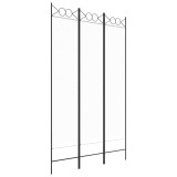 Cumpara ieftin Paravan de camera cu 3 panouri, alb, 120x200 cm, textil