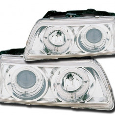 Set Faruri Angel Eyes Honda Crx/Civic, Fundal Crom, 2 buc